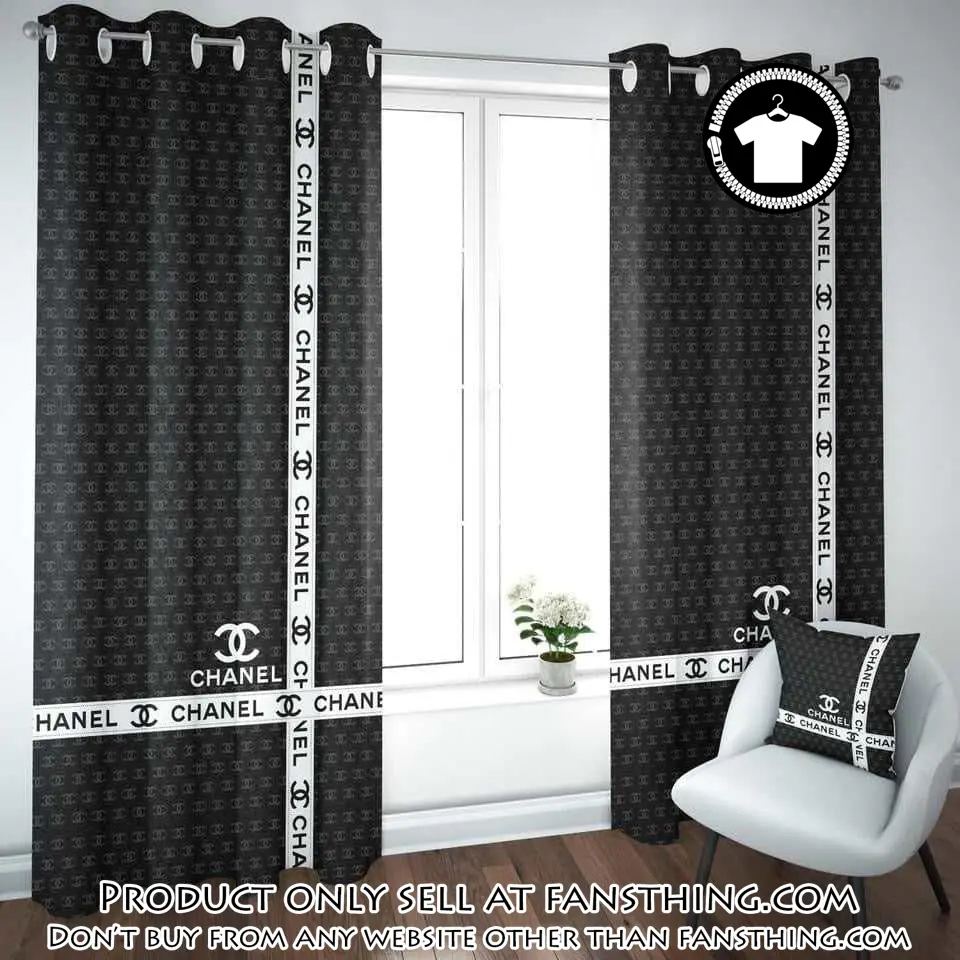 Chanel fashion premium window curtains hot  set wc105 fst0035835